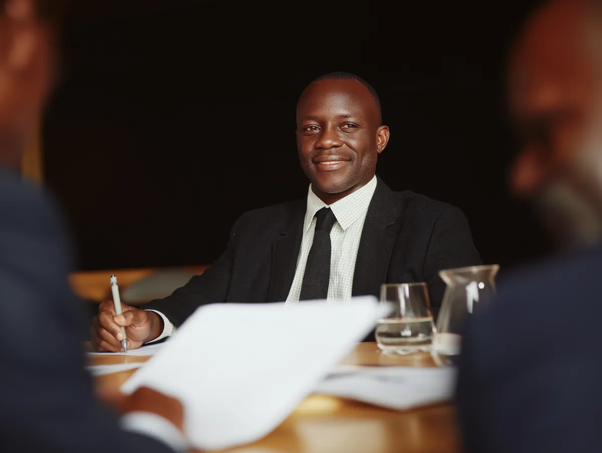 Homem líder equipe português